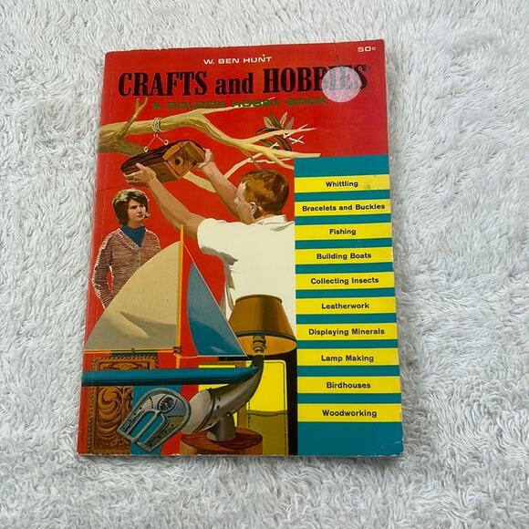 Vintage 1964 Crafts and Hobbies W Ben Hunt Golden Hobby Book - softcover - Picture 1 of 6